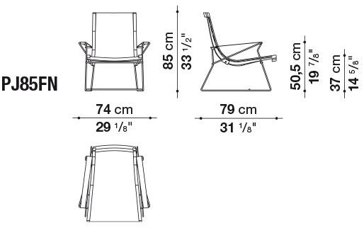 B&B Italia Кожаное кресло с салазками и подлокотниками J.j sun-id-1352126 - Вид №5
