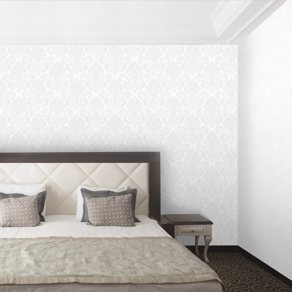 Обои флизелиновые Euro Decor Barocco белые 1.06 м 3701-7 81961308 STLM-2031051 - Вид №4