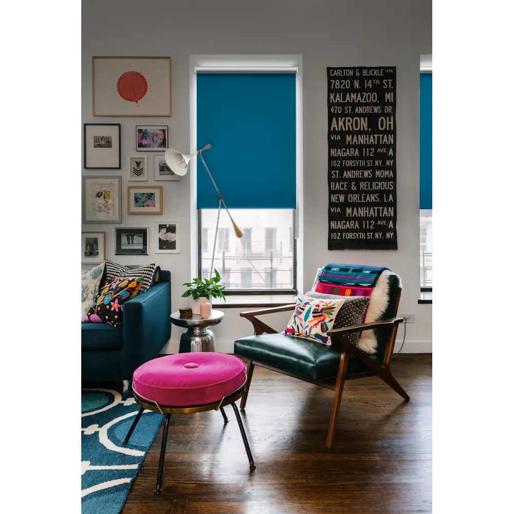 Штора рулонная Blackout 55x175 см синяя ЭСКАР STLM-2128056 - Вид №3