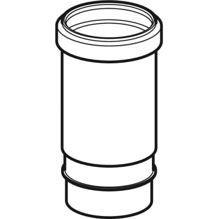 365.700.16.1 Компенсаторная муфта с упором для хомута Geberit PE Geberit  - Вид №1