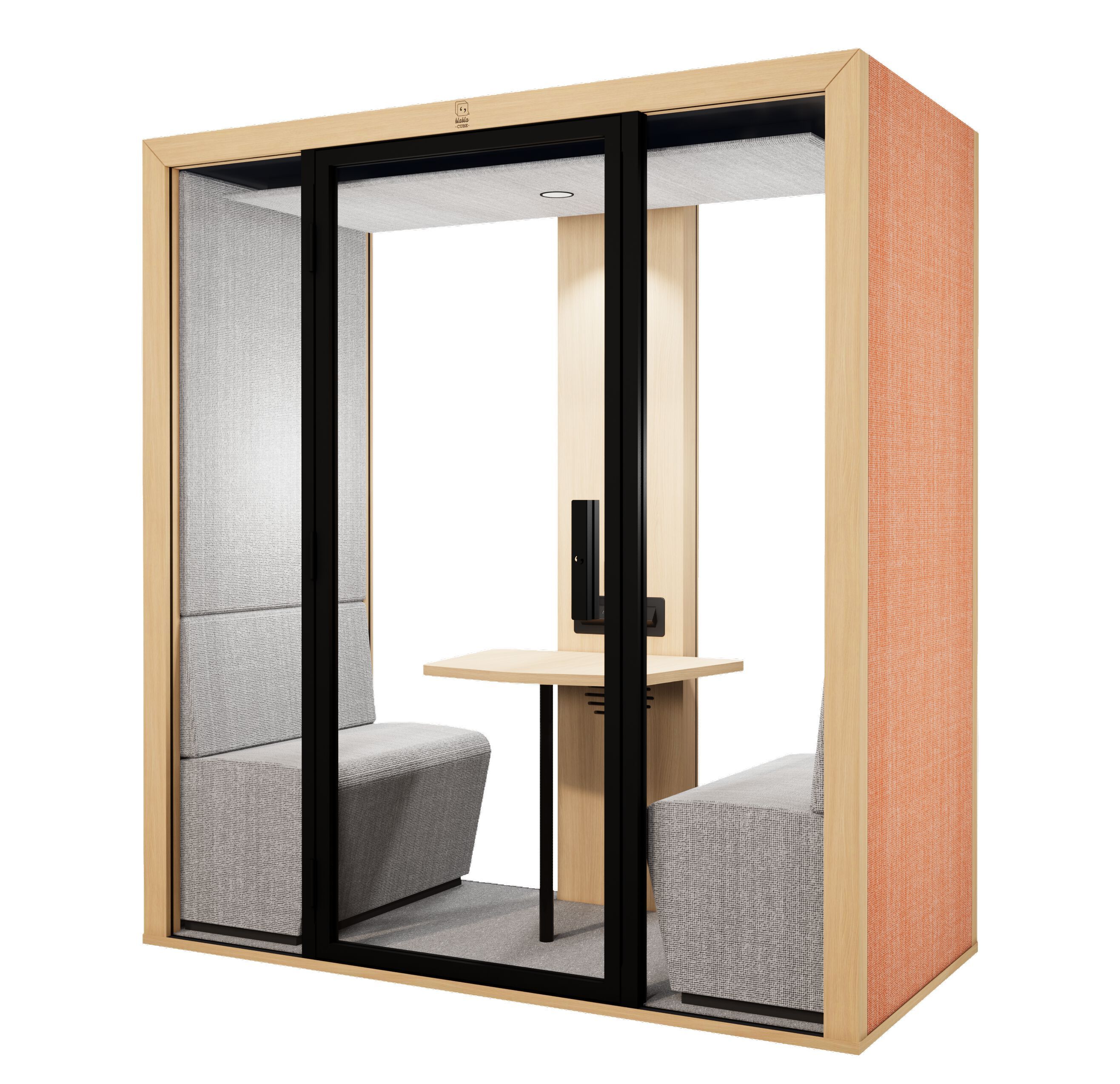 Многосторонняя акустическая офисная кабина со встроенным освещением Blabla-Cube бюро ARCH-00099466 - Вид №2