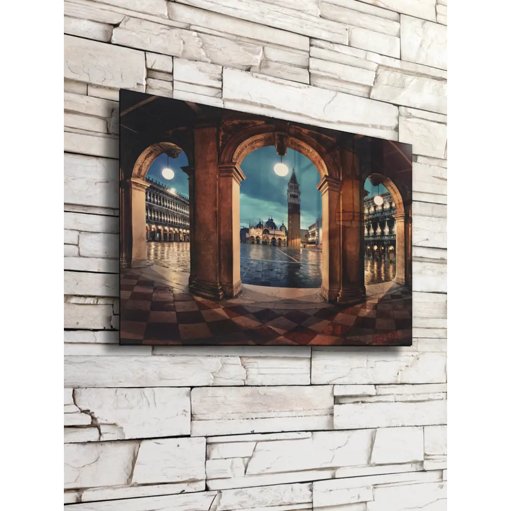 Картина на стекле Сан-Марко ночью 50х70 см POSTERMARKET STLM-2105070 - Вид №3