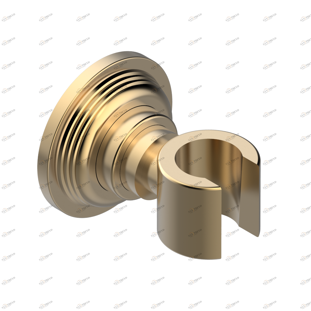 U9F-53F Кронштейн стационарный встраиваемый в стену Thg-paris West coast с ручками-рукоятками с чёрным ониксом Matt Umber PVD U9F 53F CAT.F