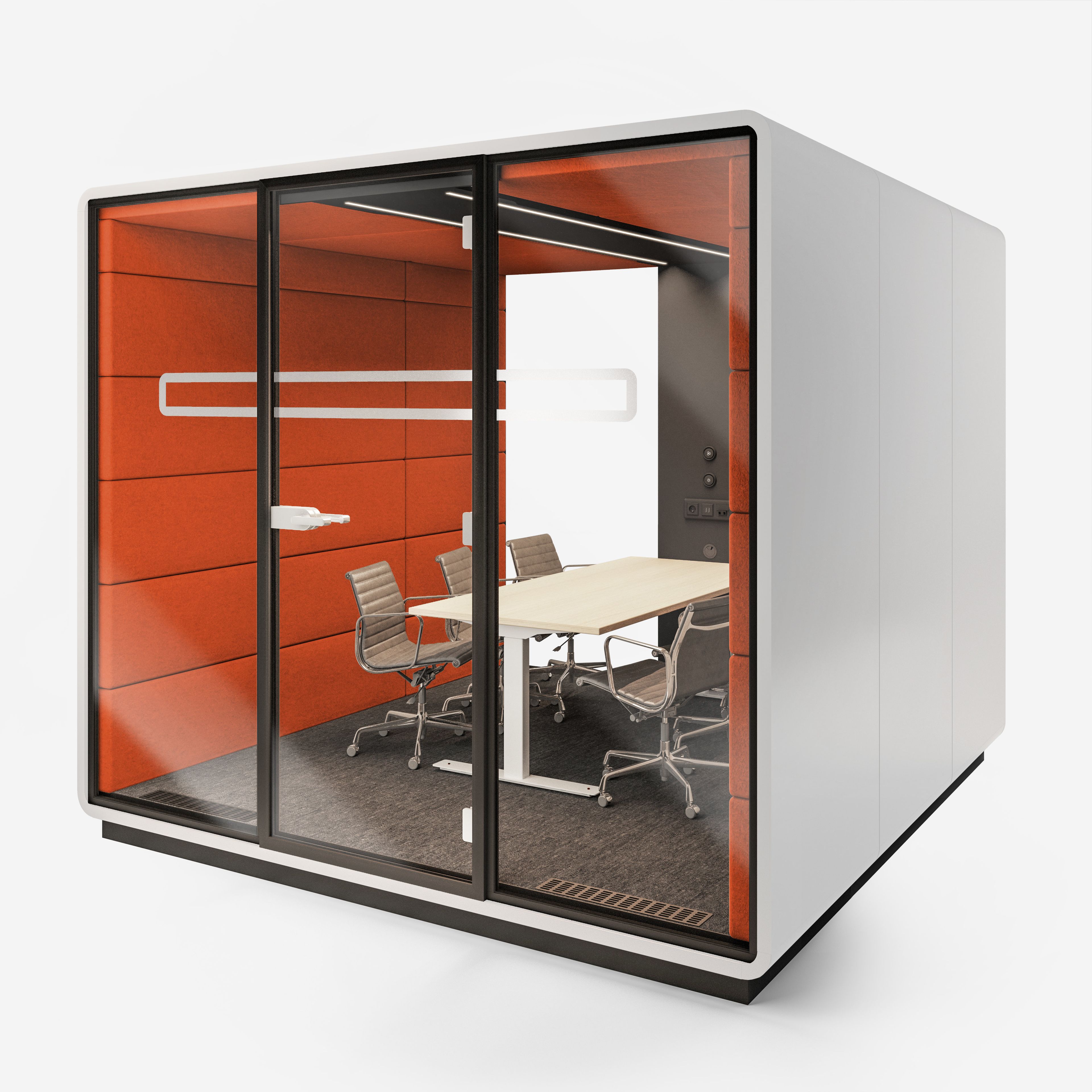 Многосторонняя акустическая офисная кабина со встроенным освещением Mikomax Smart Office Hushoffice ARCH-00059090 - Вид №40