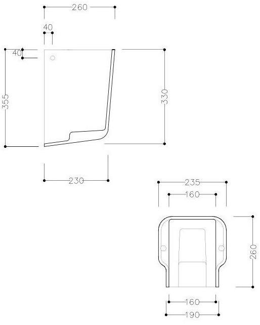 Cle9sco01 Подвесная раковина настенная овальная Olympia Ceramica CLEAR белая - Вид №2