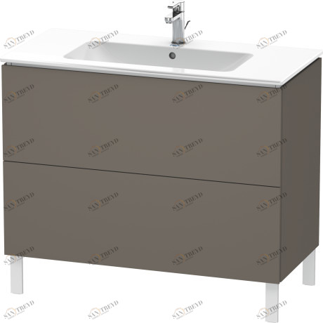 LC662709090 L-Cube Тумбочка напольная Фланелево-серый шелковисто-матовый лак Duravit