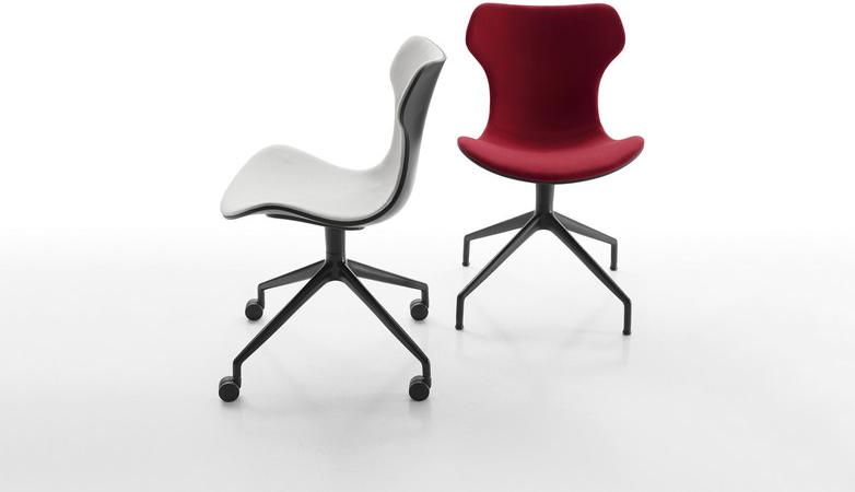 B&B Italia Офисное кресло из ткани на колесиках Papilio shell sun-id-1430223 - Вид №1