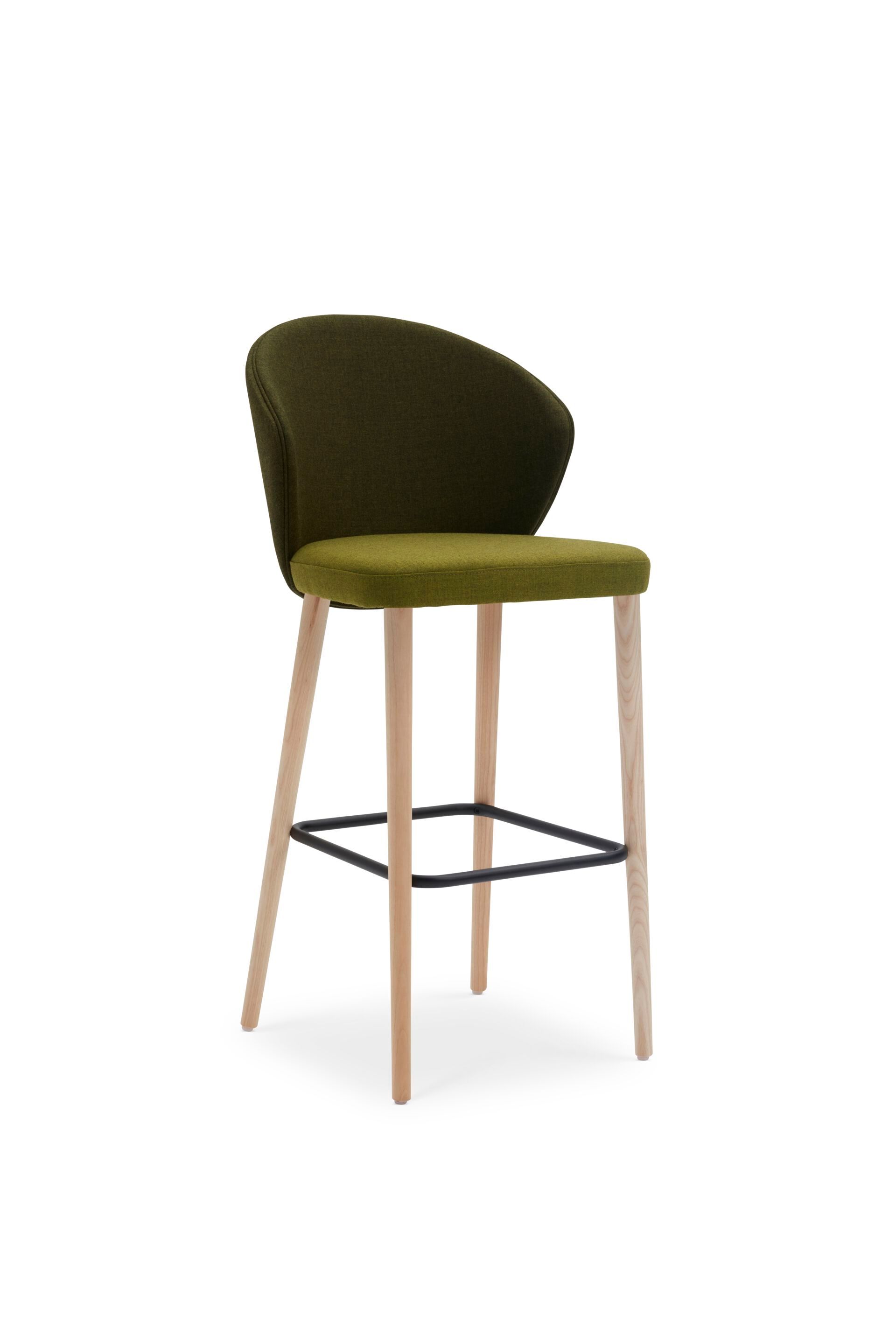 Высокий стул с тканевой подкладкой со спинкой Origins 1971 Meggie ARCH-00110587 - Вид №12