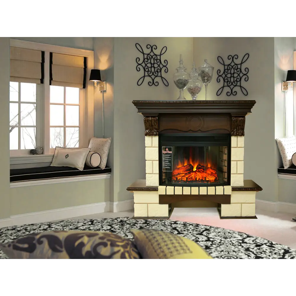Обрамление Pierre Luxe шампань темный дуб 82732004 STLM-2055545 ROYAL FLAME  - Вид №1