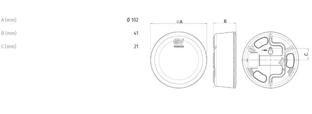 Датчик качества воздуха Vortice бюстгальтер.VO ARCH-00120291 - Вид №7