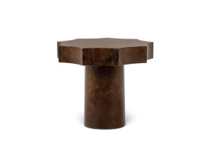 Круглый журнальный столик из грецкого ореха