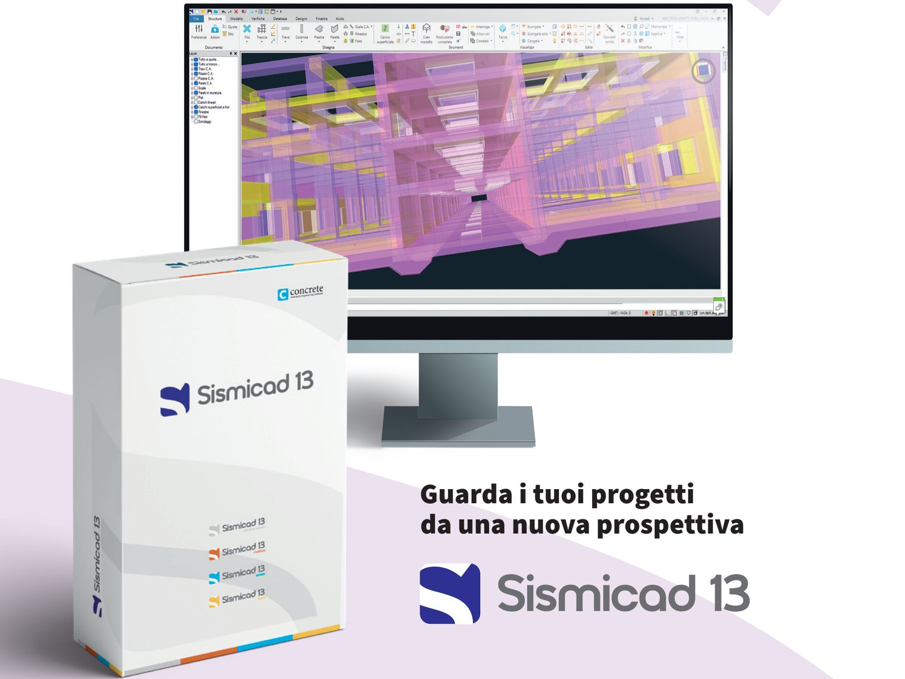 Программное обеспечение для структурных расчетов Concrete Sismicad 13 ARCH-00085523