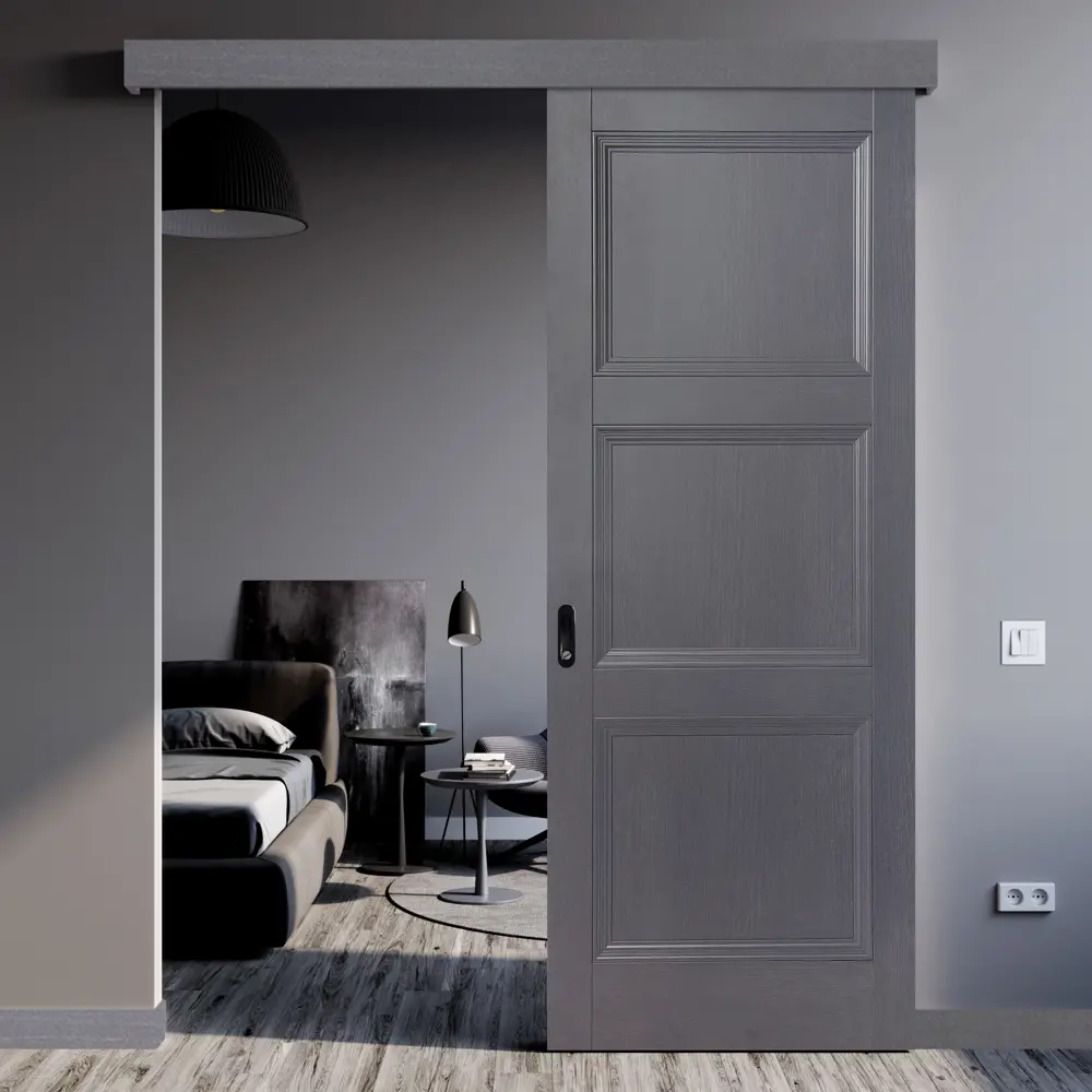 Комплект двери трилло глухая 90x200 см Hardflex цвет грей легно без доборов МАРИО РИОЛИ STLM-2154036 - Вид №1