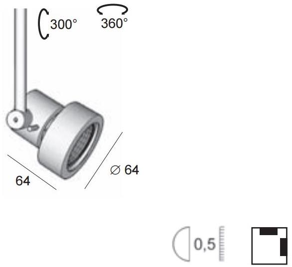 BEL-LIGHTING Регулируемый галогенный светильник из алюминия  1186  - Вид №2