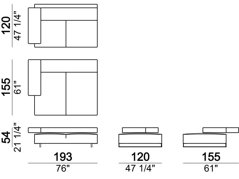 Секционный кожаный диван Arketipo ARCH-00037376 - Вид №7