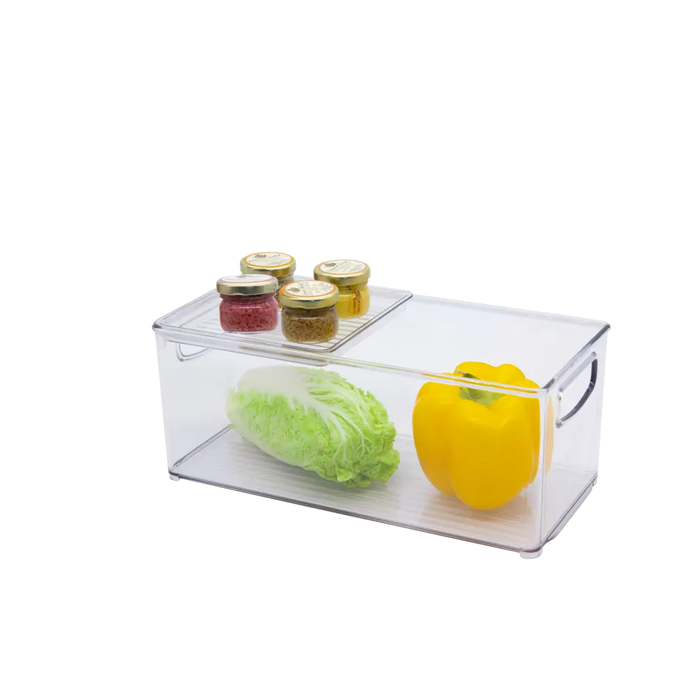 Контейнер для пищевых продуктов KONSENSA 15.2x15.2x1.5 см пластик прозрачный STLM-2035343 - Вид №4