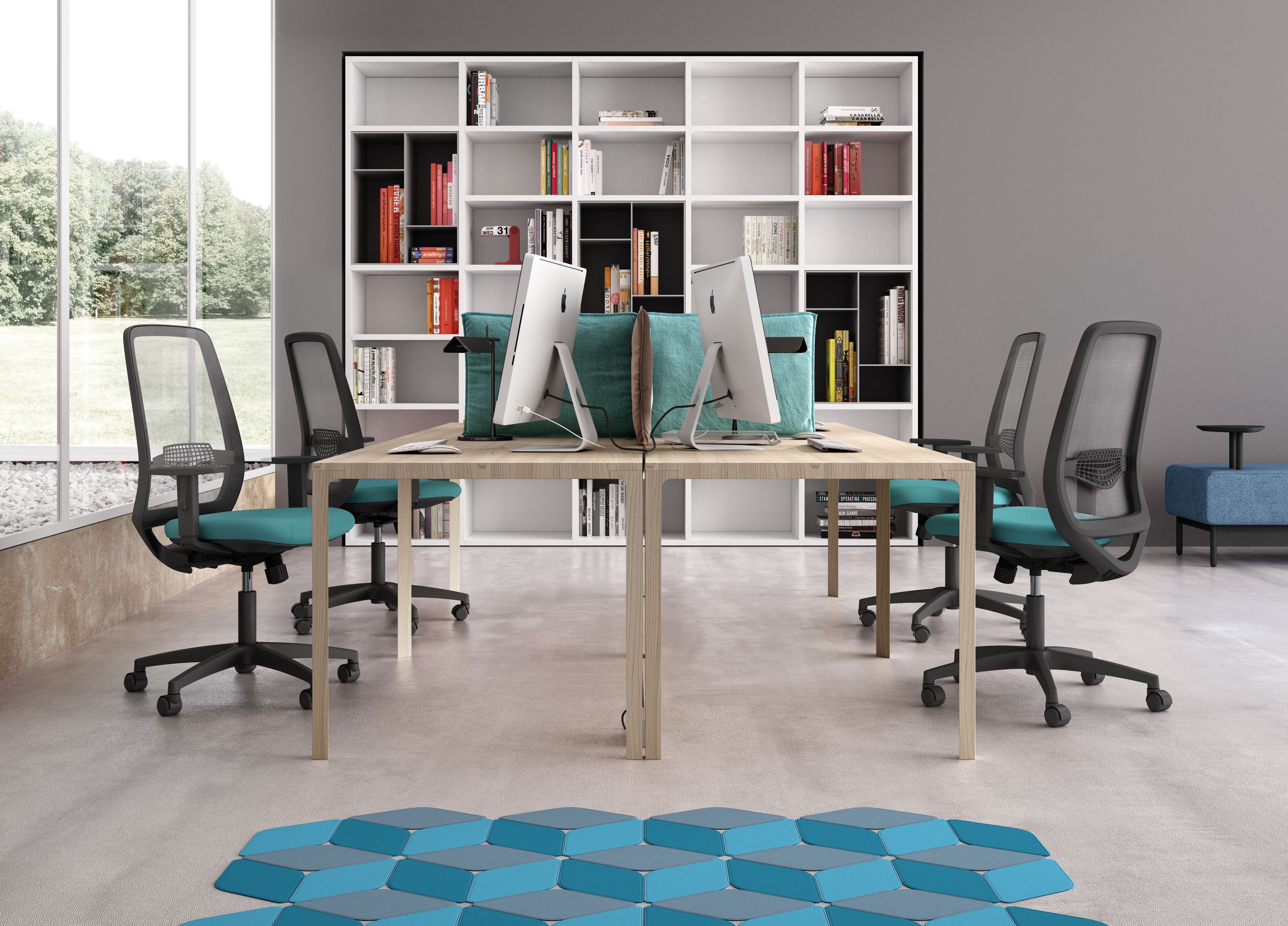 5 спиц ткань поворотный операционный стул Leyform Star ARCH-00048860 - Вид №2