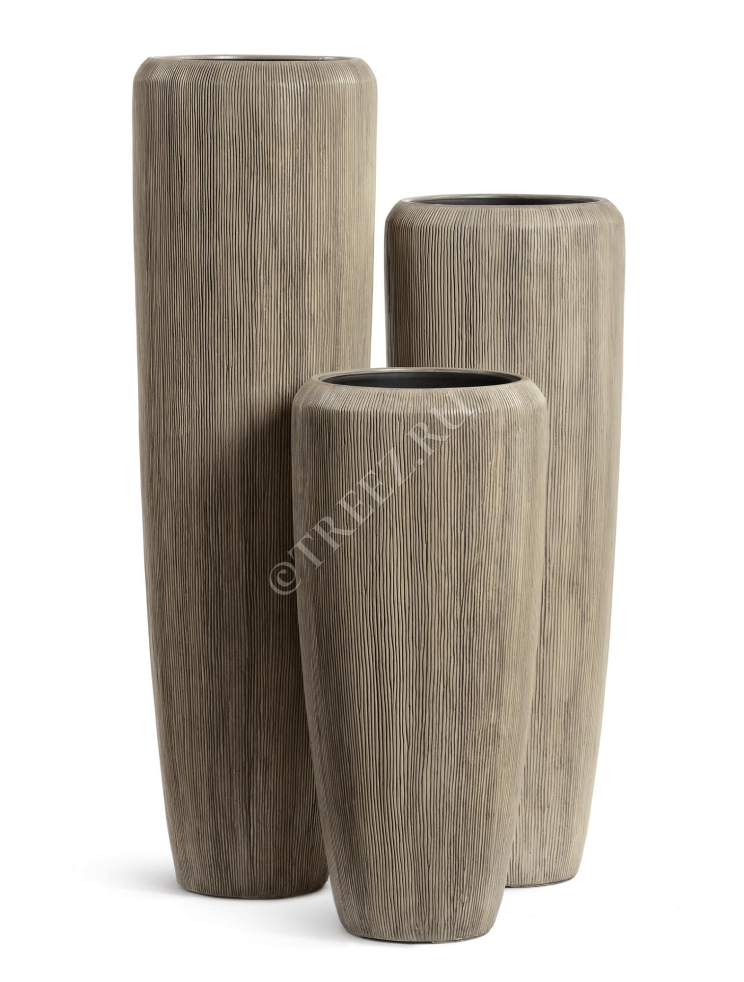 41.3321-06-049-BB-075 Кашпо  Effectory - серия Wow - Высокий конус Design - Капучино Цветочная коллекция 
