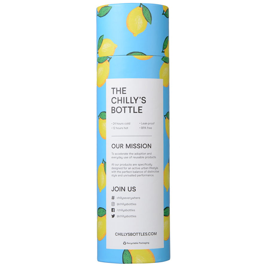 B500NILEM Термос new icon, lemon, 500 мл Chilly's Bottles  - Вид №2