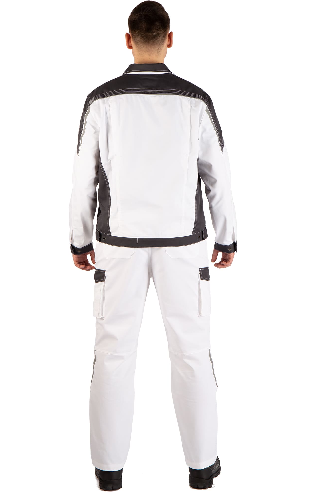 4974828 Костюм  NEW белый графит STATUS  Летняя спецодежда  размер 52-54/182-188  - Вид №18