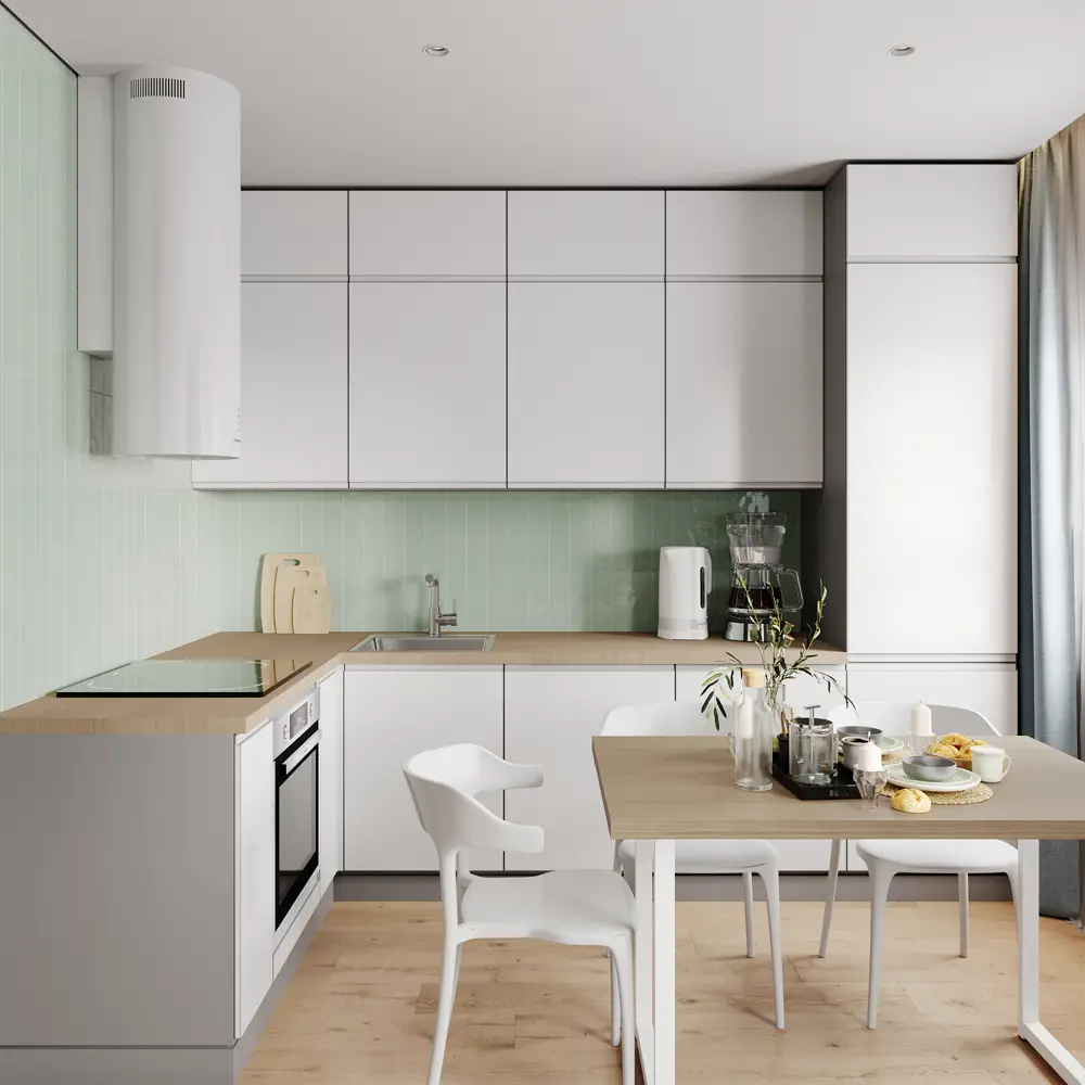 Фасад кухонного шкафа Токио 39.7x102.1 см KONSENSA ЛДСП цвет белый 89421076 STLM-2181802 - Вид №7