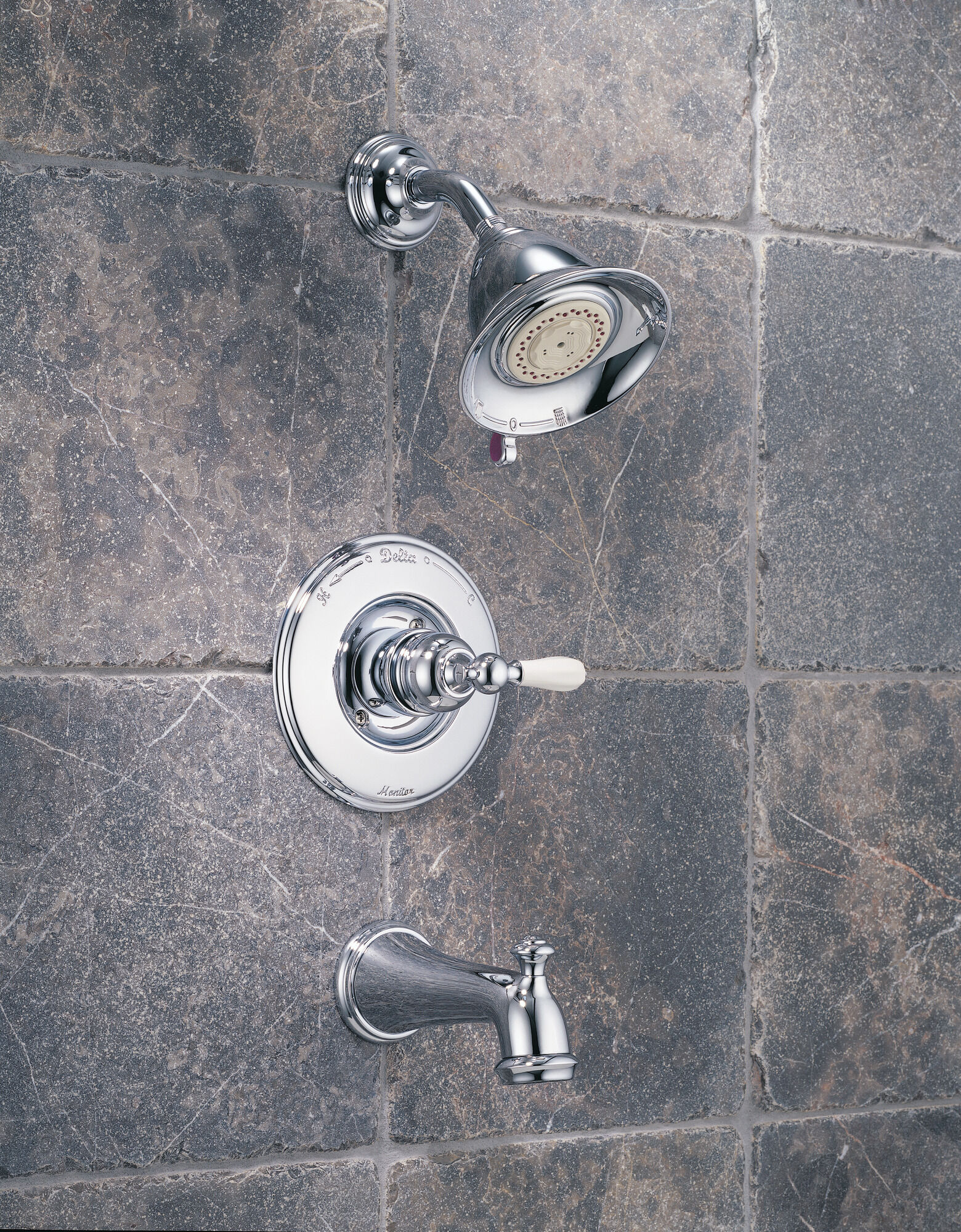 Ванна и облицовка для душа Monitor® серии 14 - Без ручки Delta Faucet VICTORIAN T14455-PTLHP - Вид №1