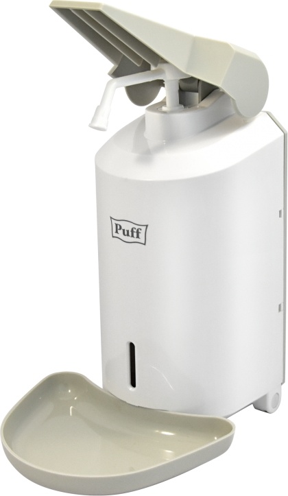 1402.169 Локтевой дозатор универсальный для жидкого мыла и дез растворов 1000 мл пластиковый 8193 PUFF  - Вид №1