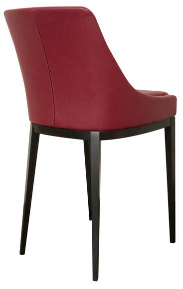 Duvivier Canapés Кожаный табурет со спинкой Charlotte Chahxf11 - Вид №1