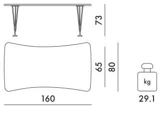 Рабочий стол из ламината Kartell MAX ARCH-00090198 - Вид №16
