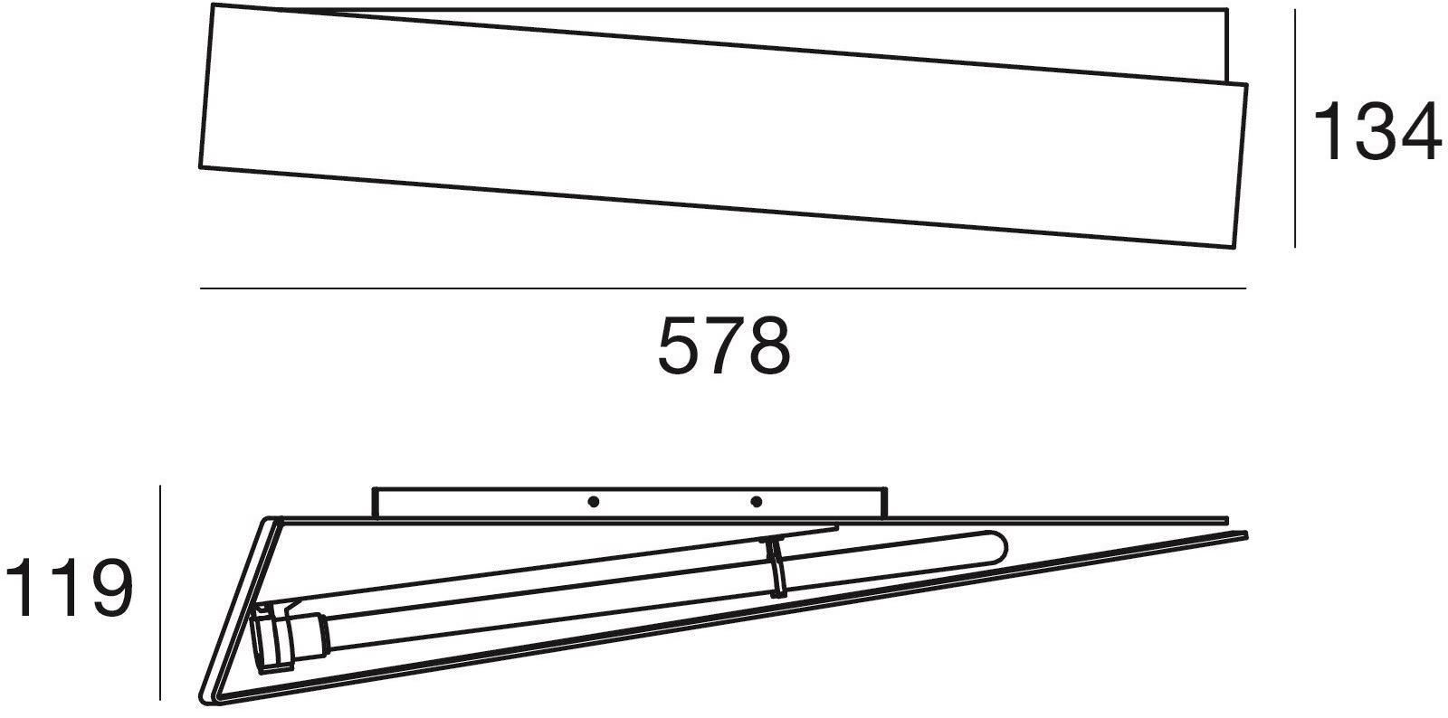 Linea Light Group Настенный светильник из металла Zig zag sun-id-1344664 - Вид №4