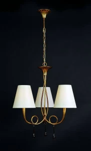 Подвесная люстра Mantra Paola Painted Gold 3542 MANTRA ДИЗАЙНЕРСКИЕ, PAOLA PAINTED GOLD 055993 Белый