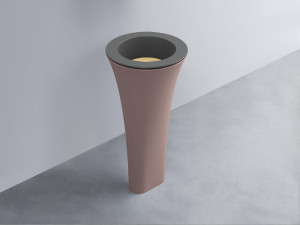 AMLA45-CM+AMPILT-CN+AMCOLT-CP Раковина Amedeo Tondo отдельностоящая cielo Enjoy + Amedeo