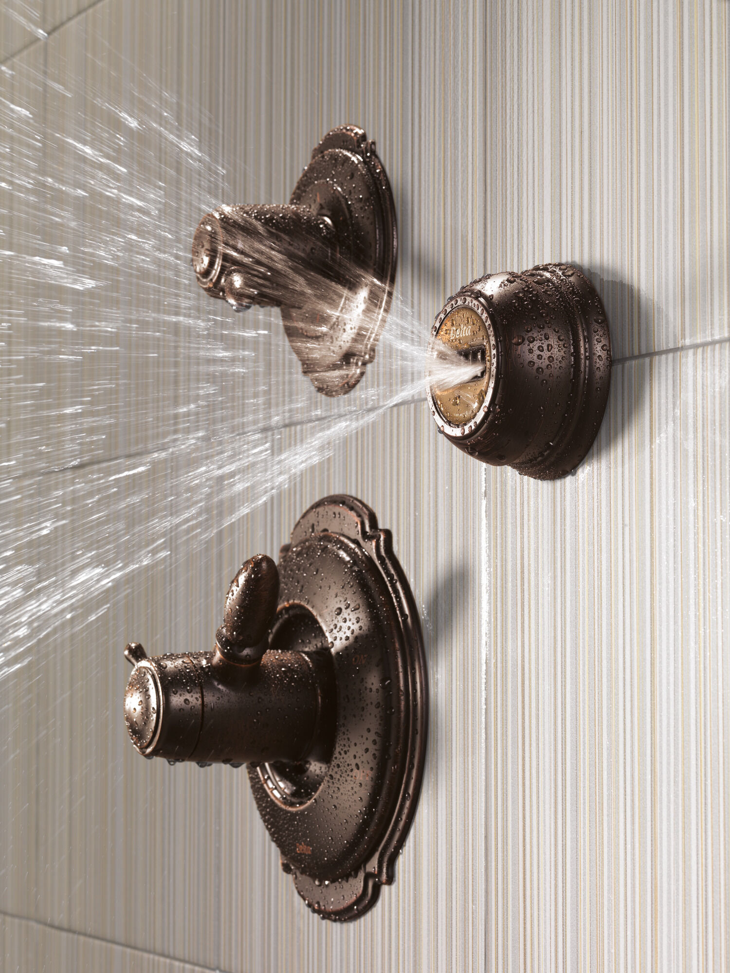 T11955-RB 3-портовая переключающая накладка с 6 позициями Delta Faucet Victorian Венецианская бронза - Вид №13