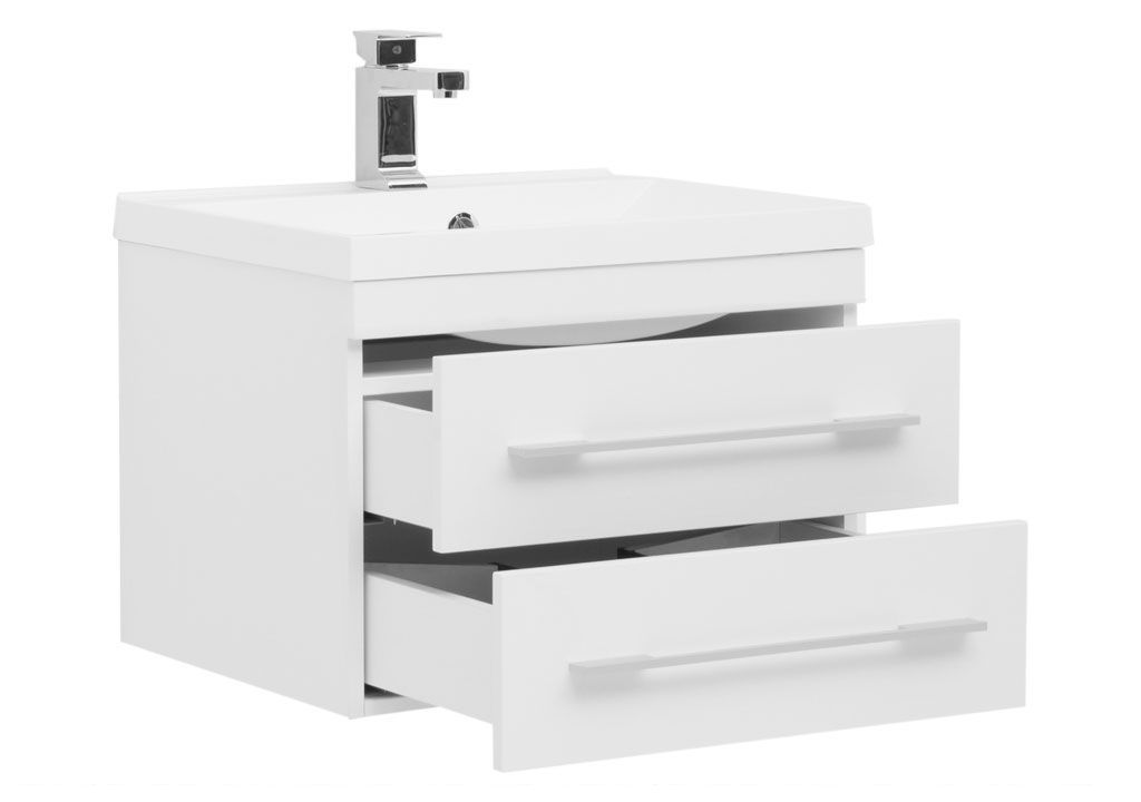 Тумба с раковиной Aquanet Нота NEW 58 белый 0017148300204117 - Вид №1