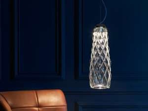 Подвесной светильник из дутого стекла