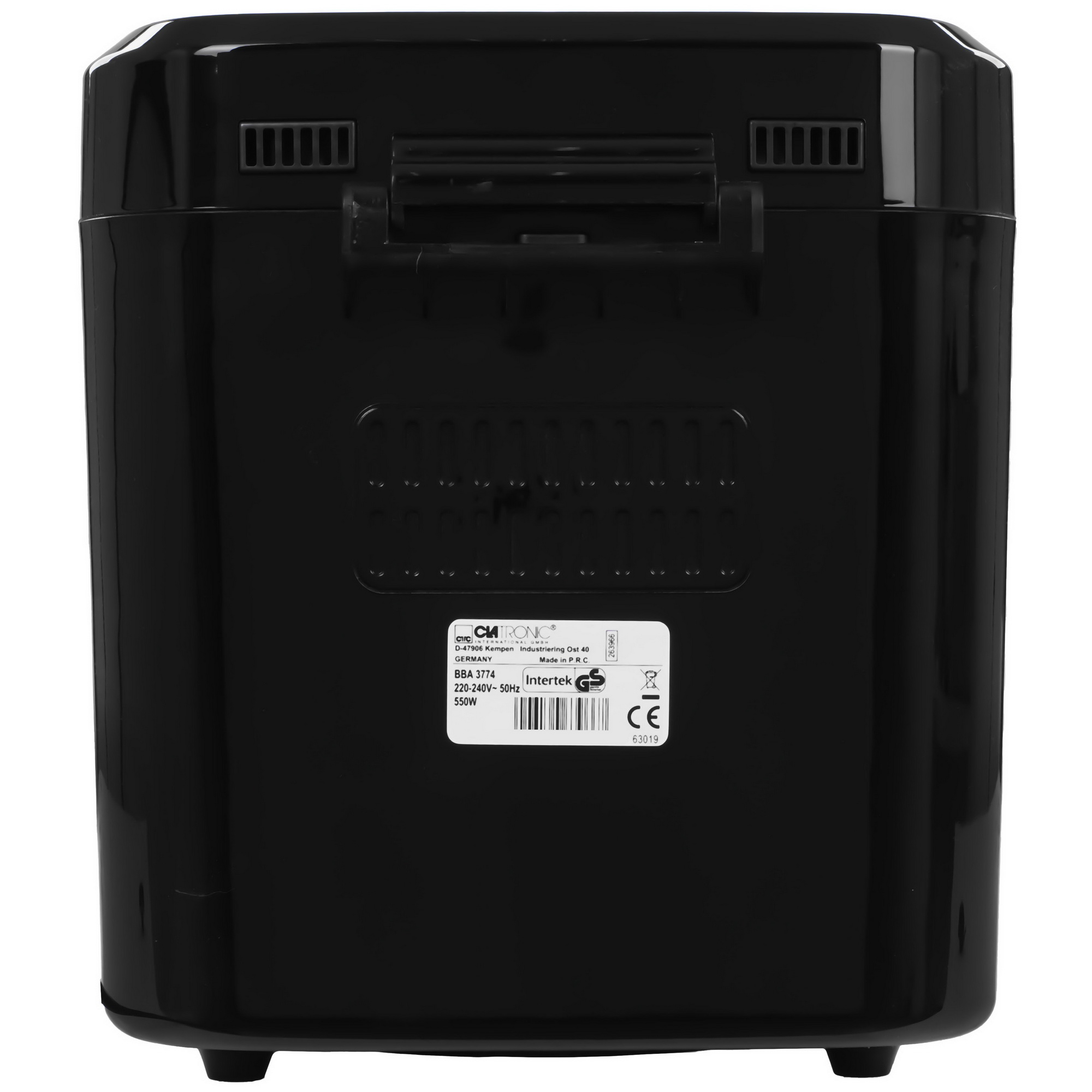 9908376 Хлебопечь CLATRONIC BBA 3774 черный STDN-0081084 - Вид №4