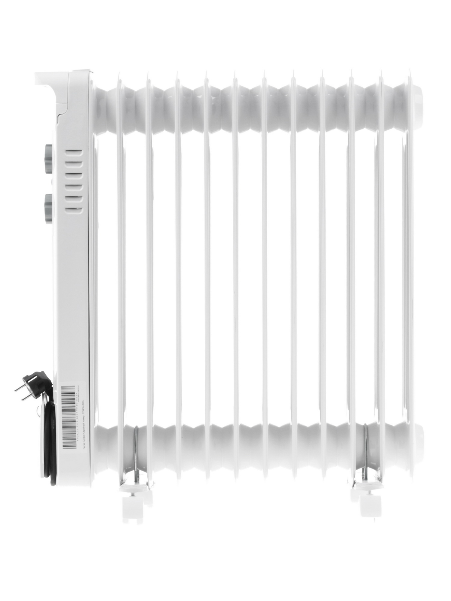 1079462 Масляный обогреватель Timberk TOR 21.2512 BC белый STDN-0062407 - Вид №4