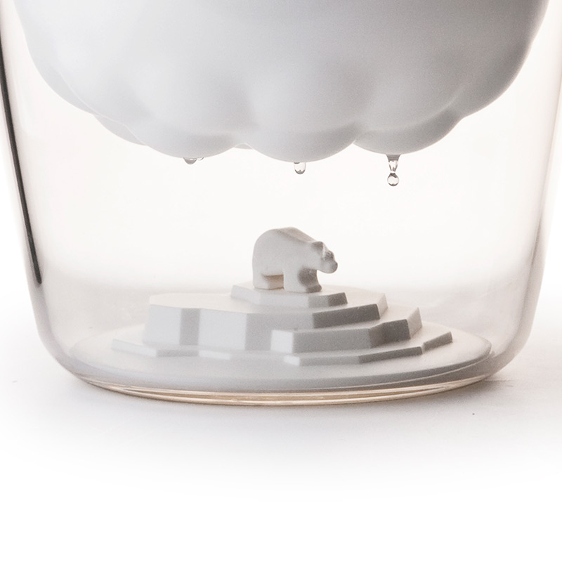 Ведро для льда с щипцами белое Polar Bear QUALY ДИЗАЙНЕРСКИЕ 00-3869548 Белый  - Вид №1