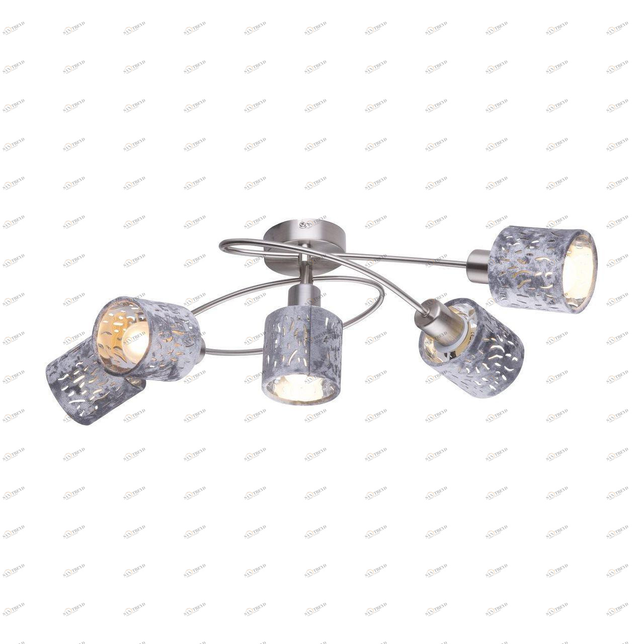 Потолочная люстра Globo Alys 54122-5 GLOBO ДИЗАЙНЕРСКИЕ, ALYS 194026 Серебро Ceramica Globo 