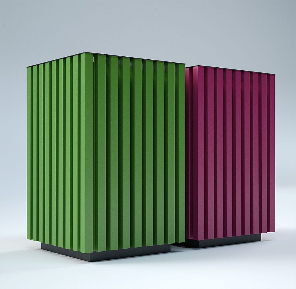 Стальные стойки для мусора на открытом воздухе CITYSì Elodie ARCH-00019921