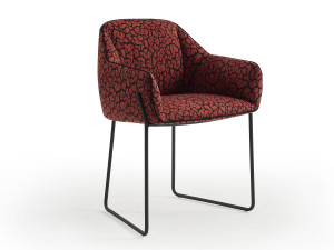 Мягкий стул для саней с подлокотниками