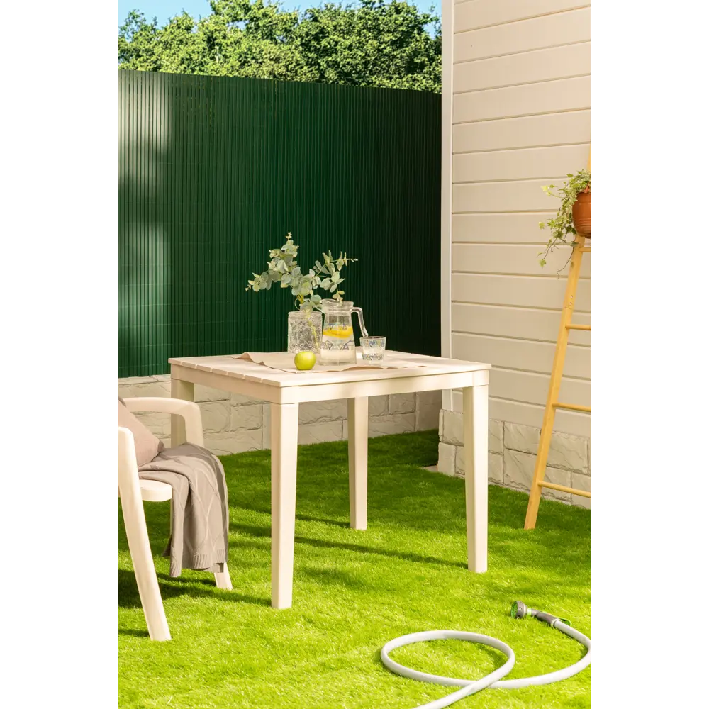 Стол садовый Прованс 71x80x80 см, пластик, цвет серый ЭЛЛАСТИК-ПЛАСТ STLM-2134219 - Вид №3