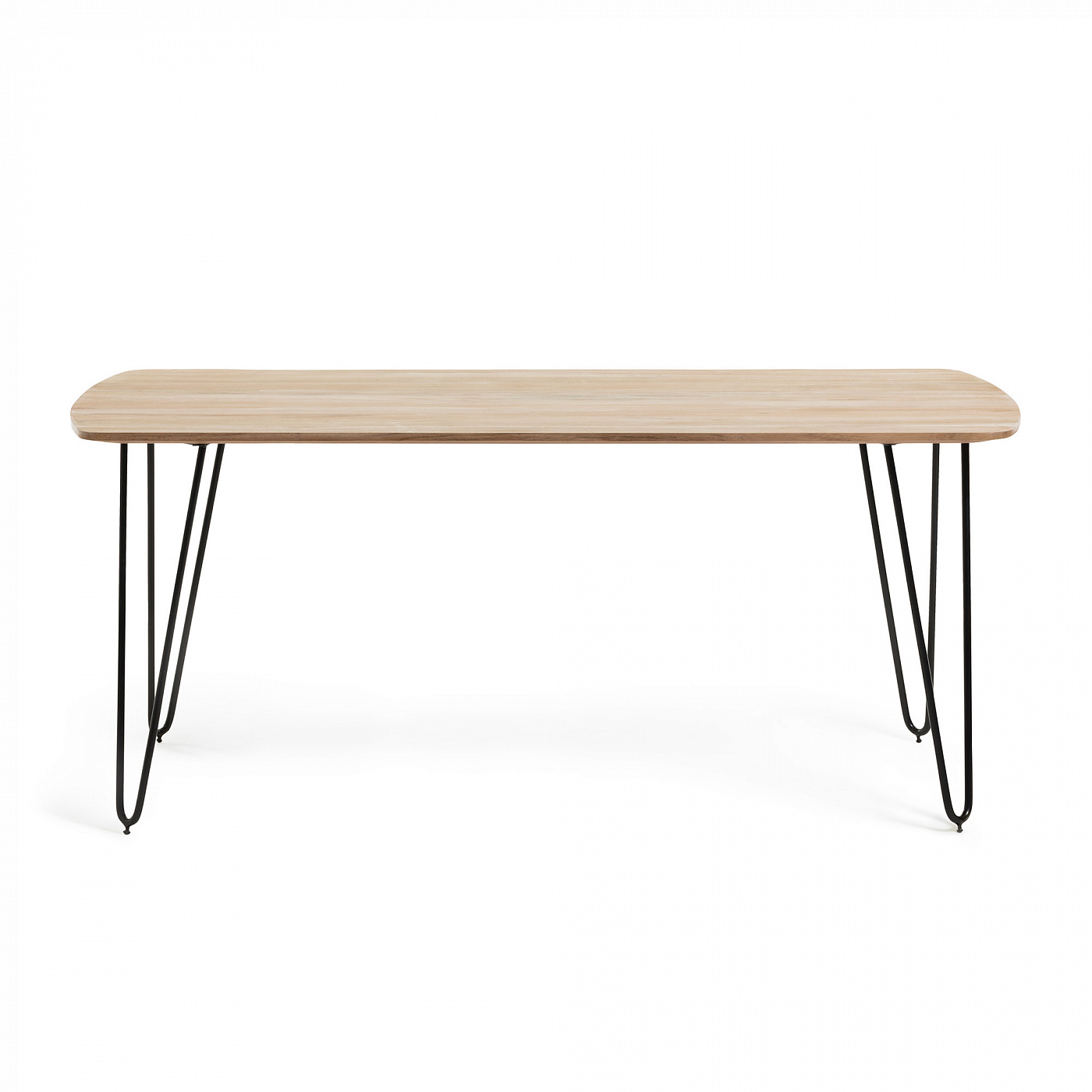 071929 Обеденный стол 160x90 черный La Forma Barcli 