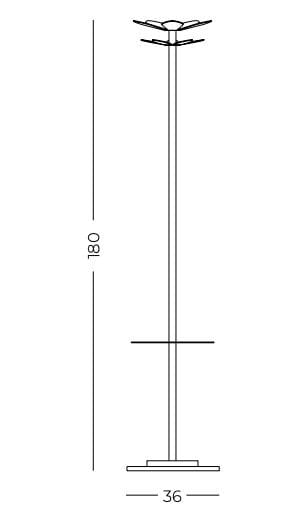 Металлическая напольная вешалка с зонтиком Made Design ECO 4 ARCH-00097019 - Вид №3
