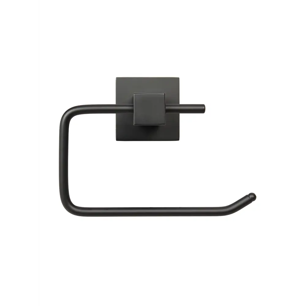 Держатель туалетной бумаги открытый навес квадро металл черный Santreyd STLM-2091414 - Вид №1