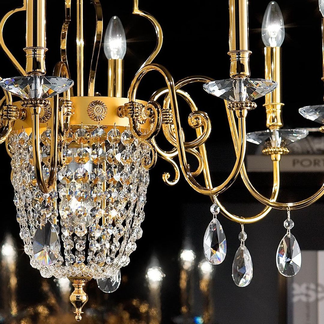 Masiero Elegantia 12+1 G04+G06 CUT CRYSTAL люстра подвесная 116084 - Вид №1