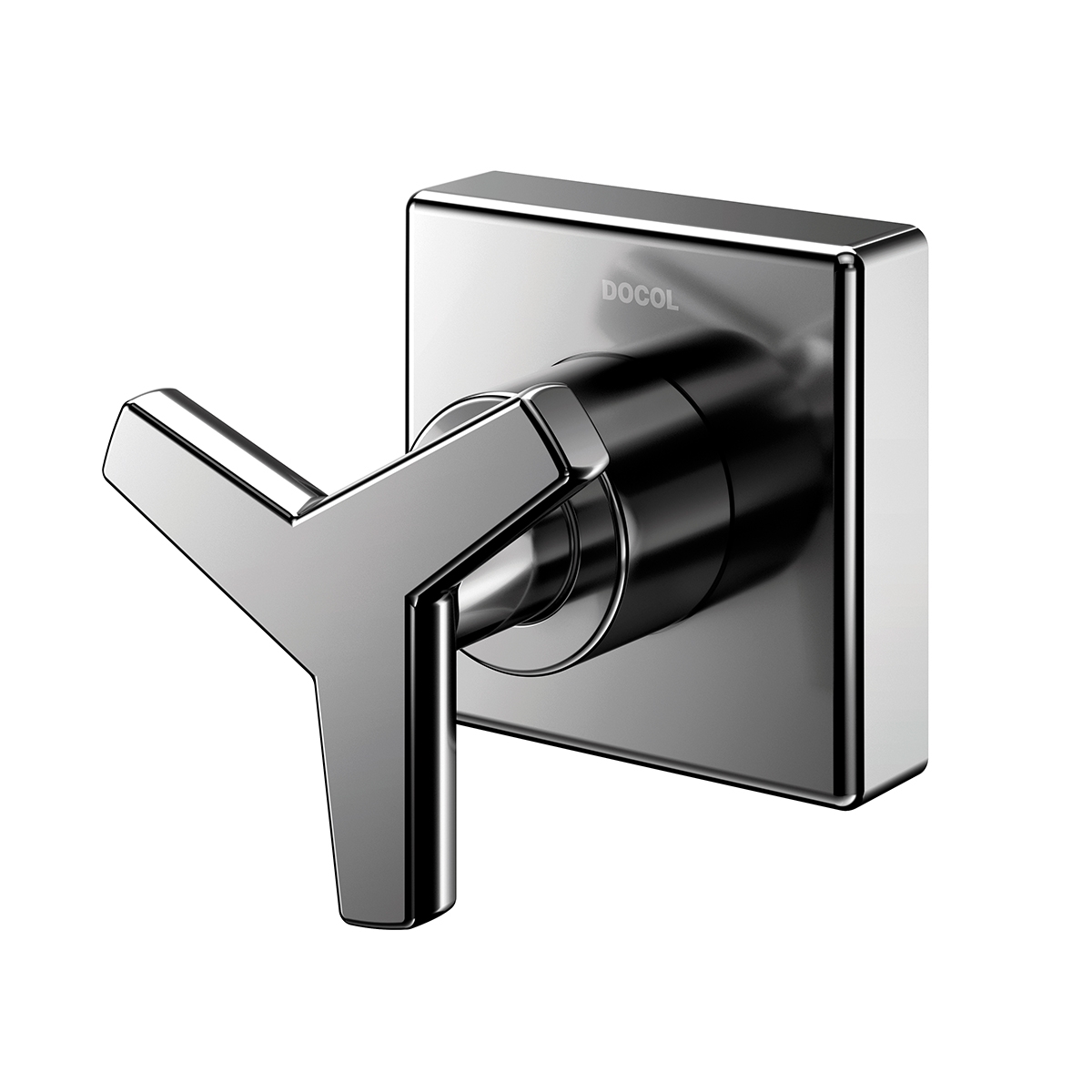 00877548 Отделка для базового регистра Deca 1/2", 3/4" и 1" матовый графит Docol DOCOL CITY 