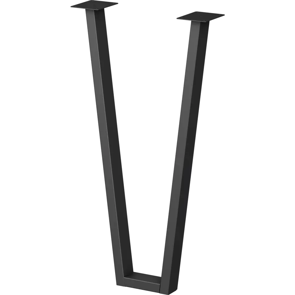 Подстолье для обеденного и письменного стола 71 см сталь цвет черный глянцевый DUCKANDDOG STLM-2155691