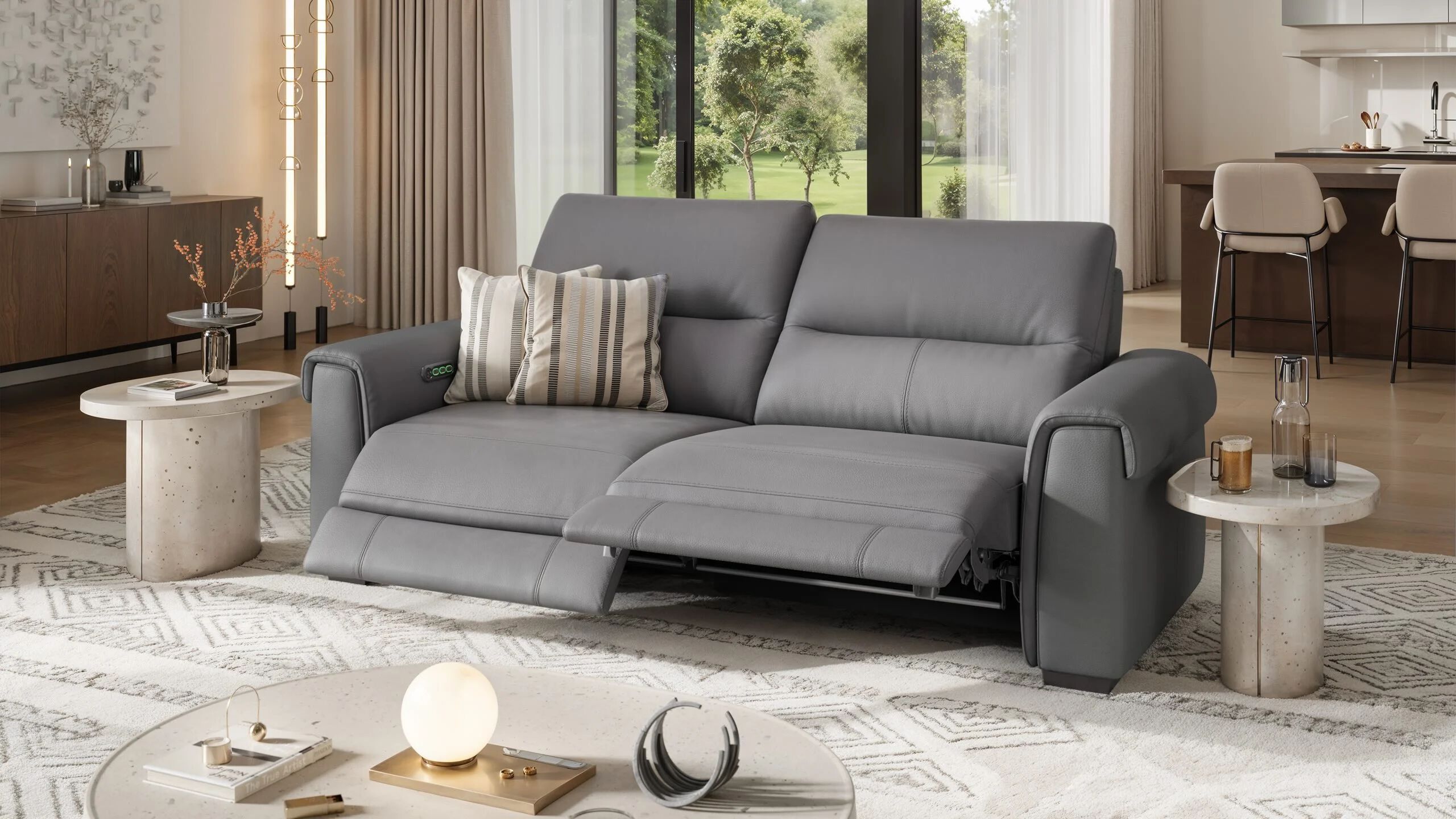 3-местный кожаный диван Sofanella Murano ARCH-00045210 - Вид №1