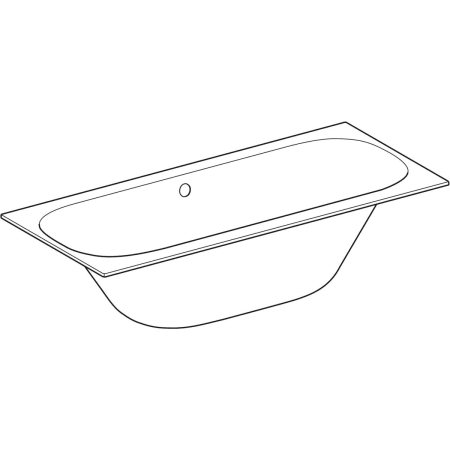554.045.01.1 Прямоугольная ванна Geberit Soana, с узкими краями, Duo Geberit  - Вид №1
